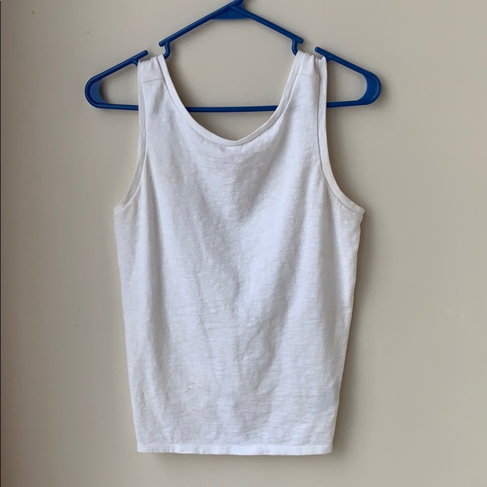 GAP Twisted Low-Back White Tank XS
